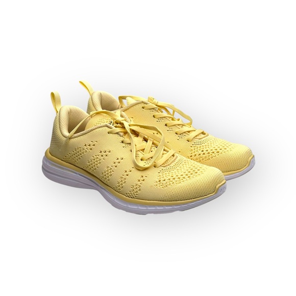 APL 𖤐 TechLoom Pro Lightweight Knit Running Shoe Sneaker 𖤐 Lemon Zest 𖤐 7M 𖤐 - Picture 11 of 16